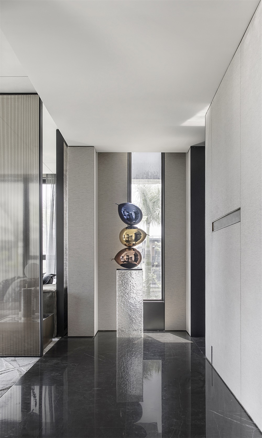 住宅空間,黑曜石別墅,別墅設計,廣州尚逸裝飾設計,軟裝設計,珠海保利九洲天和三期嶼墅,項目投稿