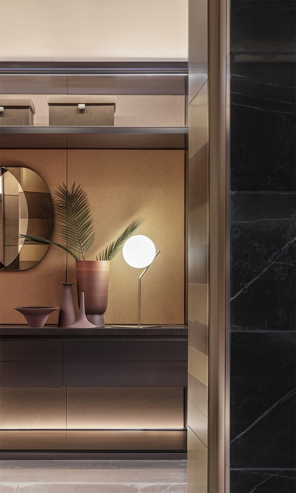 住宅空間,黑曜石別墅,別墅設計,廣州尚逸裝飾設計,軟裝設計,珠海保利九洲天和三期嶼墅,項目投稿