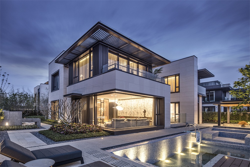 住宅空間,黑曜石別墅,別墅設計,廣州尚逸裝飾設計,軟裝設計,珠海保利九洲天和三期嶼墅,項目投稿