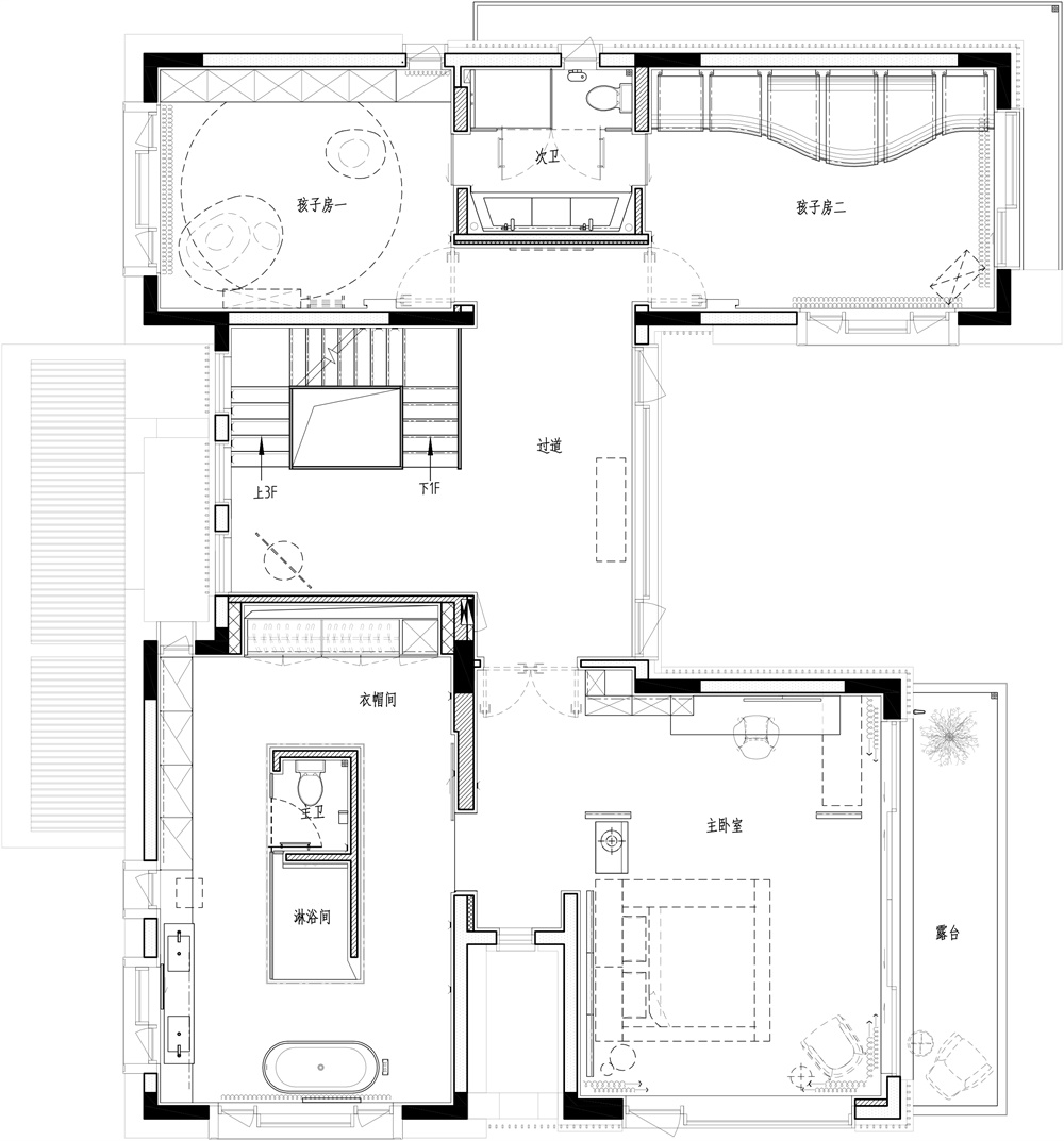 住宅空間,黑曜石別墅,別墅設計,廣州尚逸裝飾設計,軟裝設計,珠海保利九洲天和三期嶼墅,項目投稿