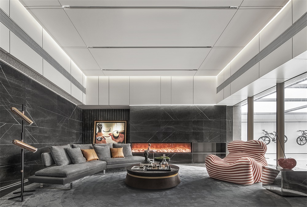 住宅空間,黑曜石別墅,別墅設計,廣州尚逸裝飾設計,軟裝設計,珠海保利九洲天和三期嶼墅,項目投稿