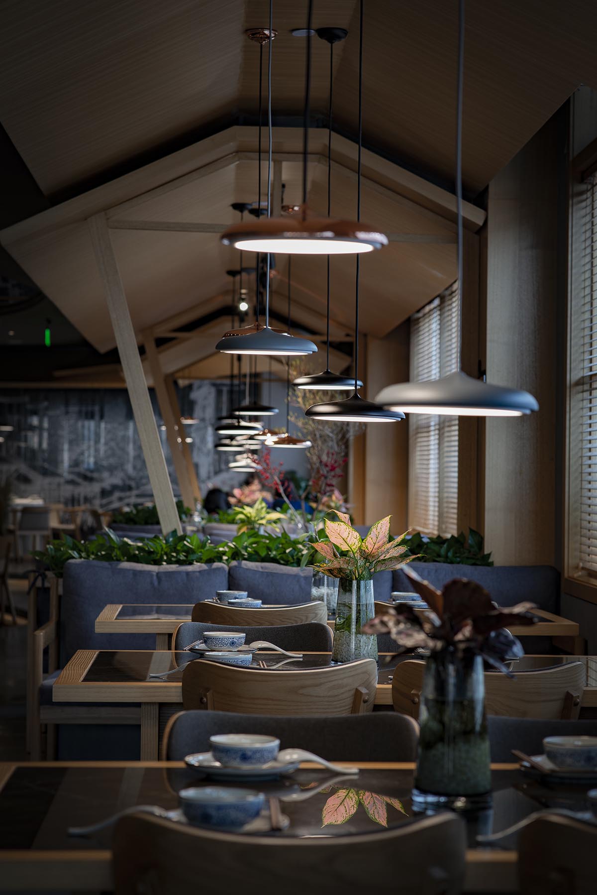 未木建築空間設計,未木建築,餐廳設計,北京岸鄉餐廳設計,岸鄉餐廳設計,岸鄉餐廳,未木建築空間設計作品,湘菜餐廳設計,湘菜餐廳