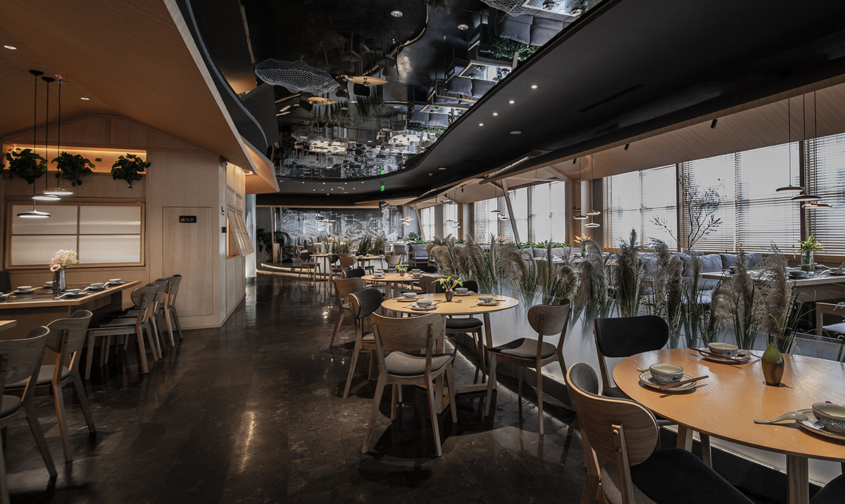 未木建築空間設計,未木建築,餐廳設計,北京岸鄉餐廳設計,岸鄉餐廳設計,岸鄉餐廳,未木建築空間設計作品,湘菜餐廳設計,湘菜餐廳