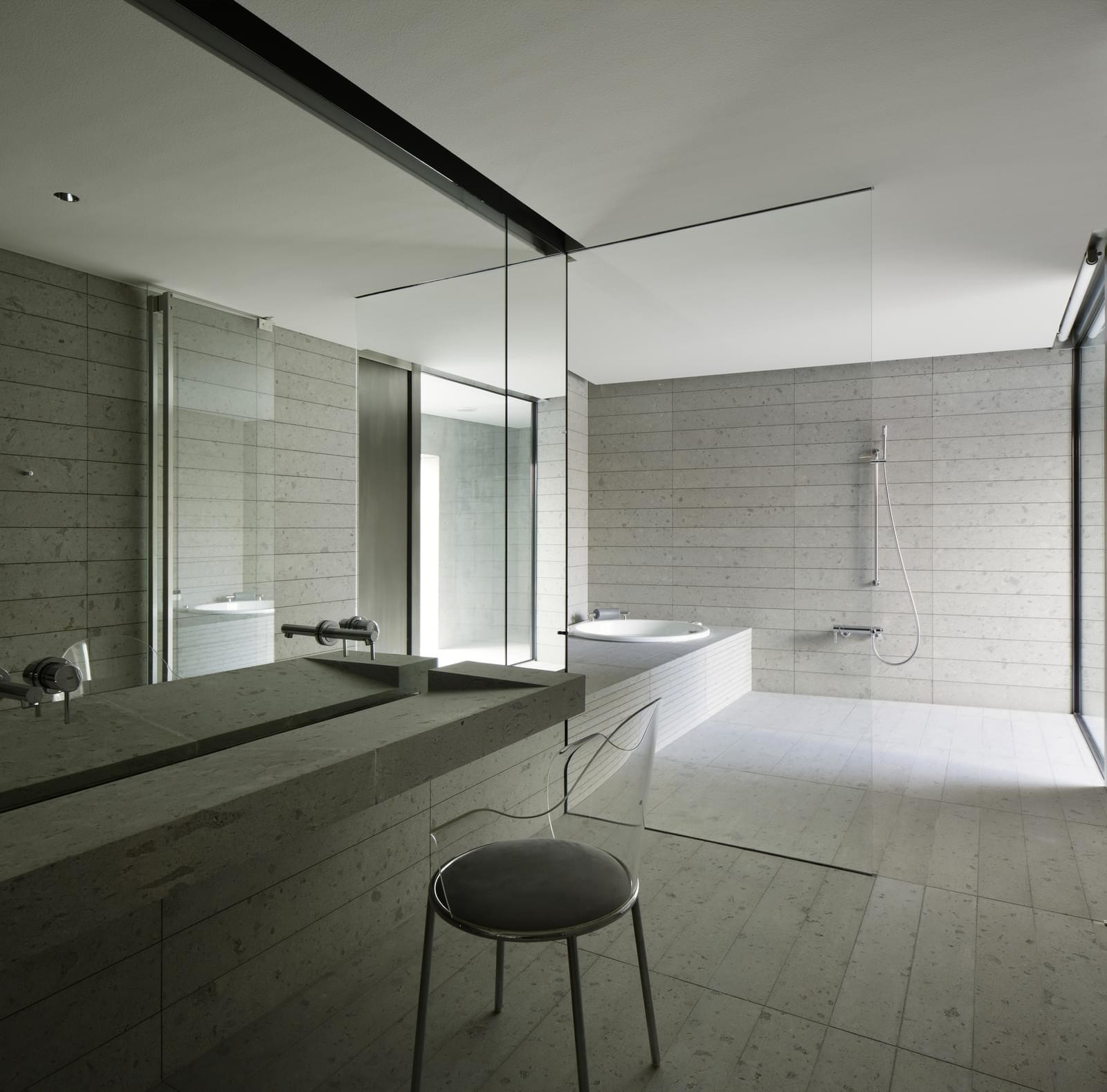 住宅設計,別墅設計,現代住宅設計,住宅空間設計,濱湖別墅,日本中禪寺濱湖別墅,Nikken Sekkei設計,Nikken Sekkei設計作品