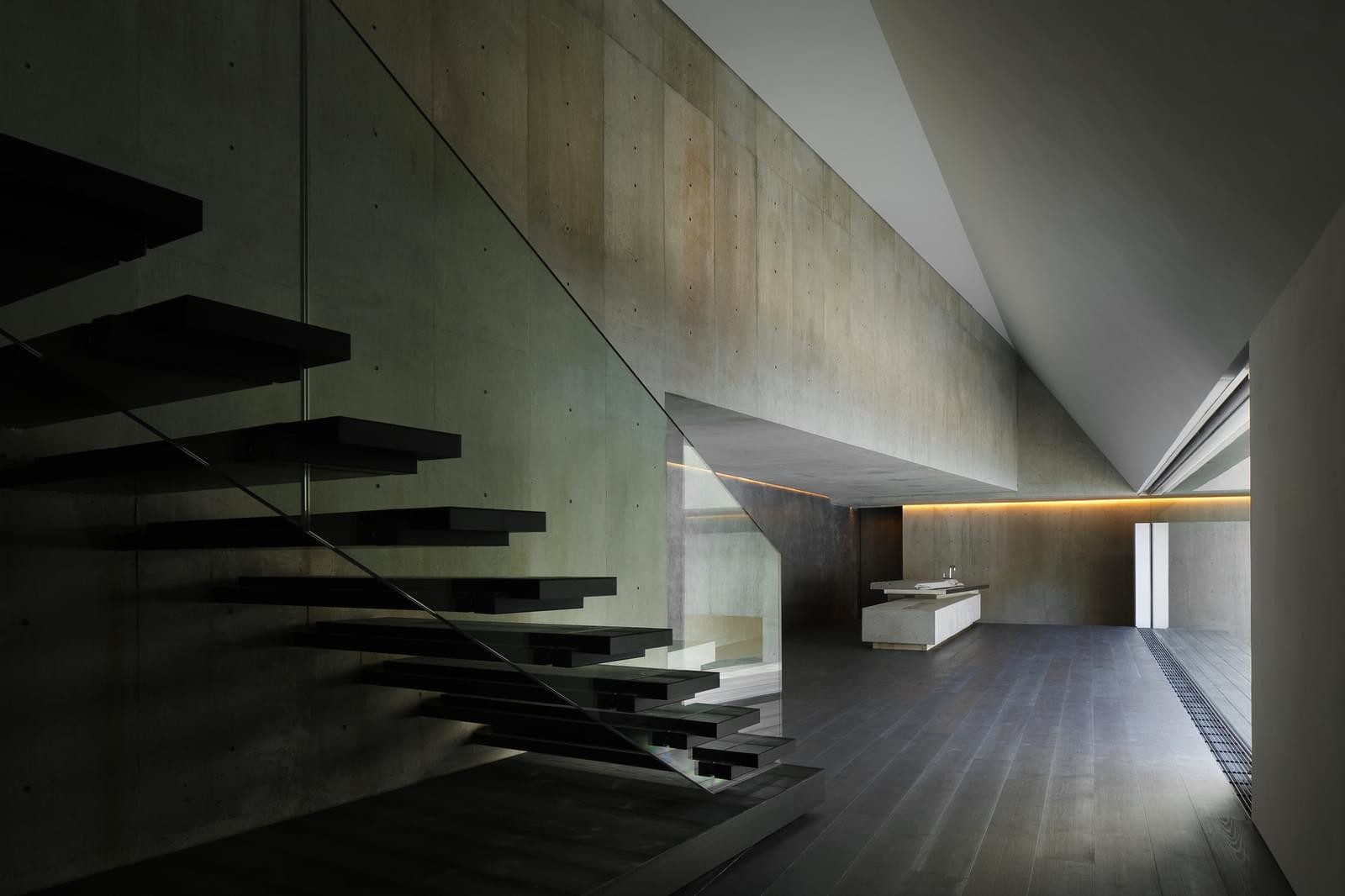 住宅設計,別墅設計,現代住宅設計,住宅空間設計,濱湖別墅,日本中禪寺濱湖別墅,Nikken Sekkei設計,Nikken Sekkei設計作品