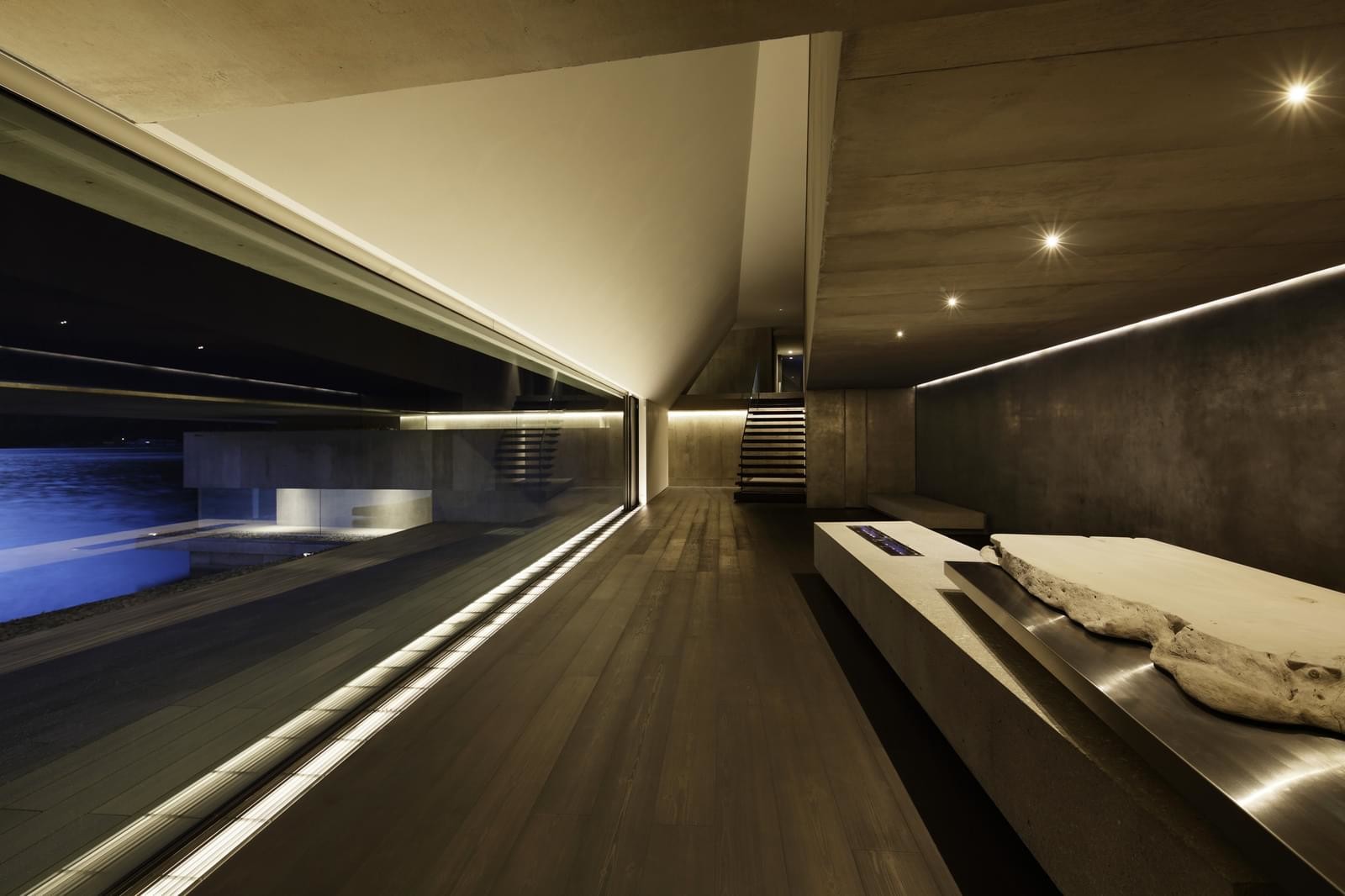 住宅設計,別墅設計,現代住宅設計,住宅空間設計,濱湖別墅,日本中禪寺濱湖別墅,Nikken Sekkei設計,Nikken Sekkei設計作品