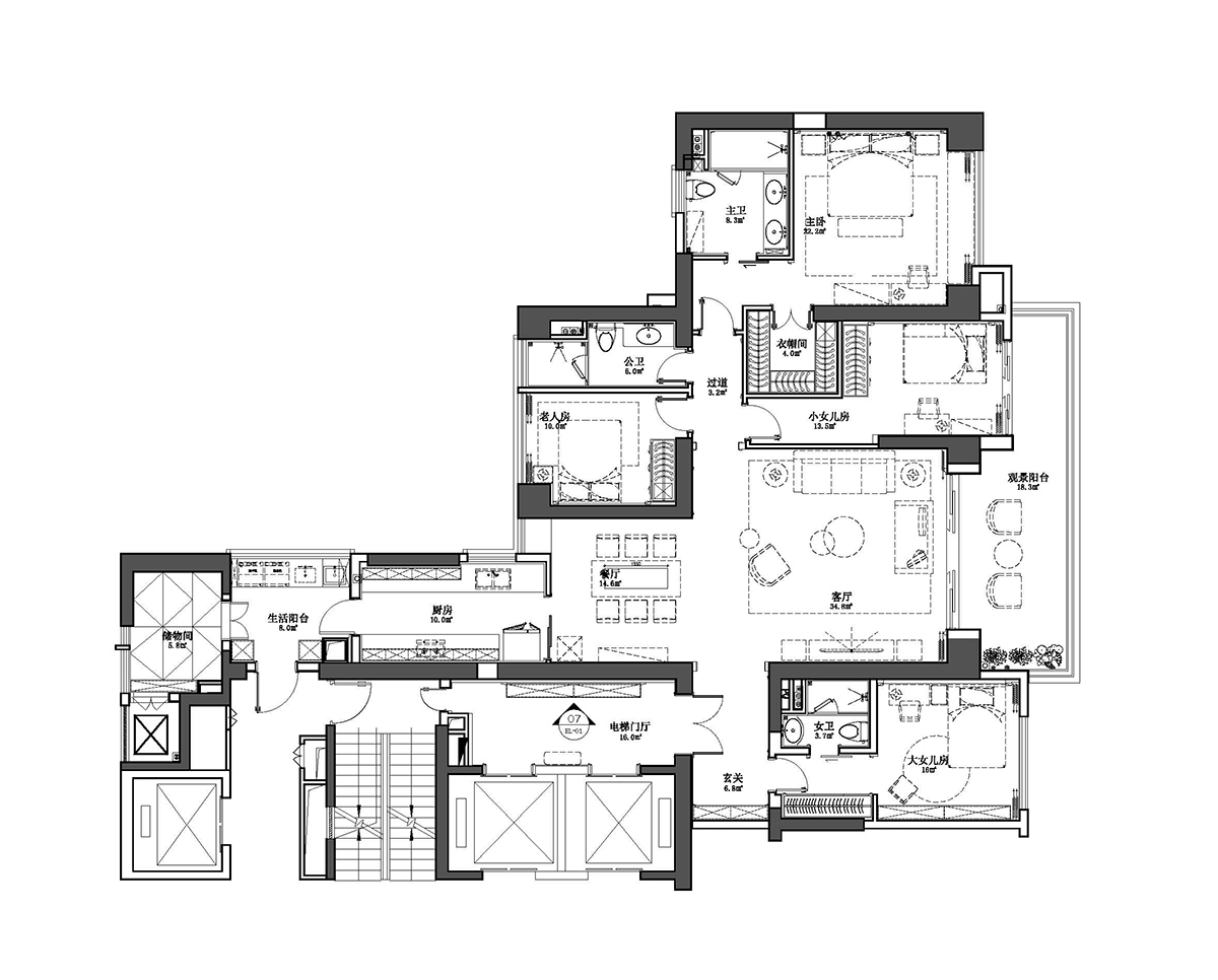 住宅設計，輕奢住宅設計，現代住宅設計，住宅空間設計，現在風格住宅設計，鴻藝源作品，鴻藝源建築室內設計，鴻藝源建築室內設計作品