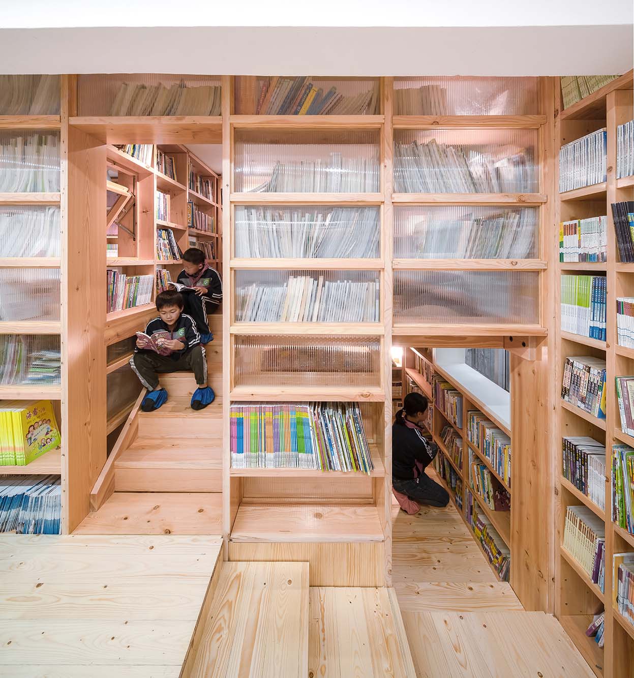 公益圖書館,萬科公益圖書館,圖書館設計,貴陽貞豐縣者相一學圖書室,貴陽貞豐縣雲盤小學 圖書室,尌林建築