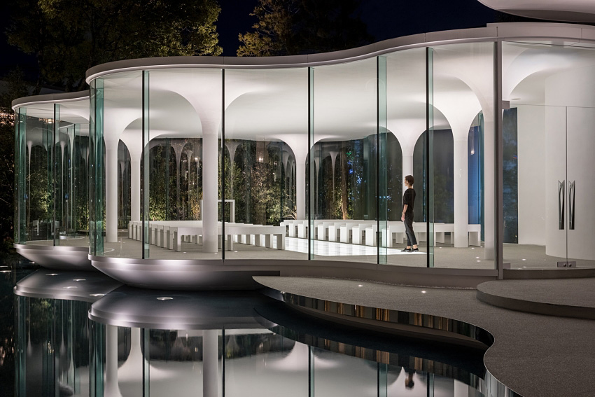 教堂設計,教堂建築設計,白色玻璃教堂,日本白之翼教堂,KTX archiLAB