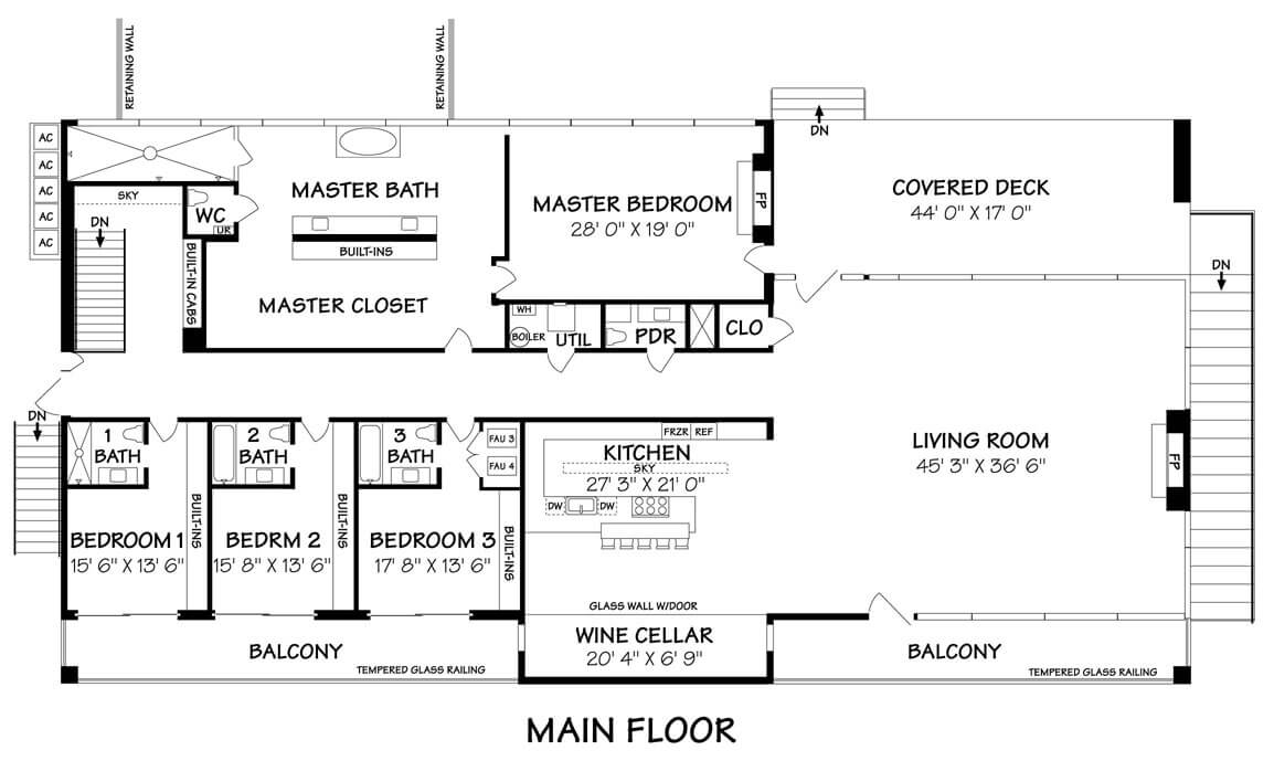 別墅設計,極簡別墅設計,密斯·凡·德羅,1300㎡豪華別墅,史蒂夫·赫爾曼,別墅設計圖