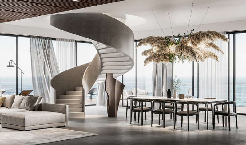 VizLine Studio | 白俄羅斯現代自然係海景公寓