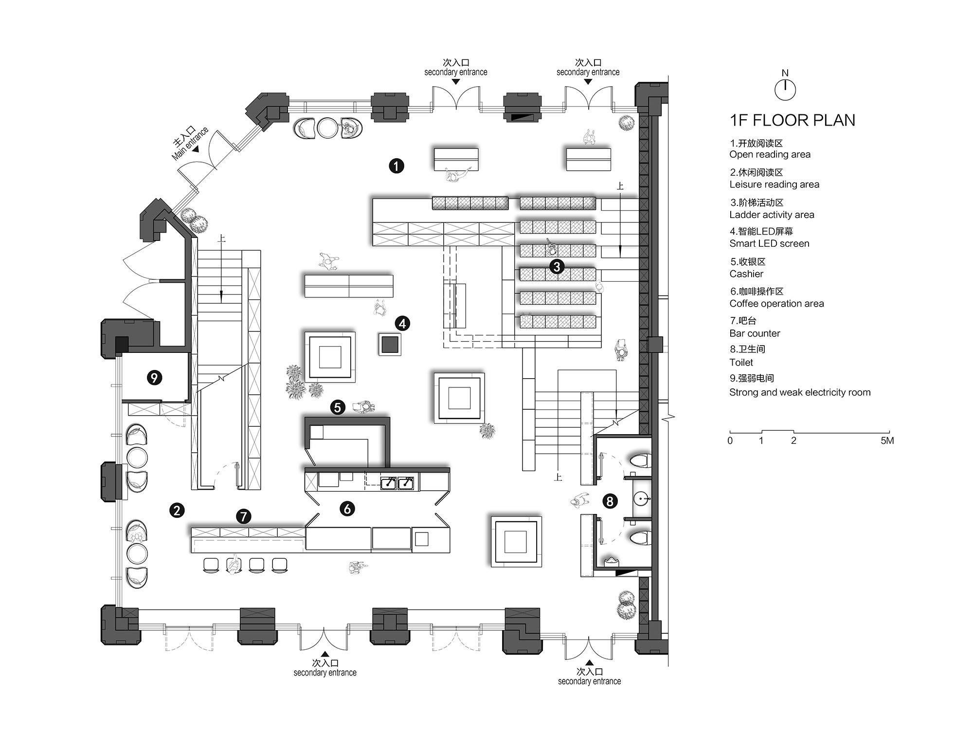圖書館設計,商業空間,書店設計,上海書店設計,昱景設計,中版書房,中版書房奉賢店,項目投稿