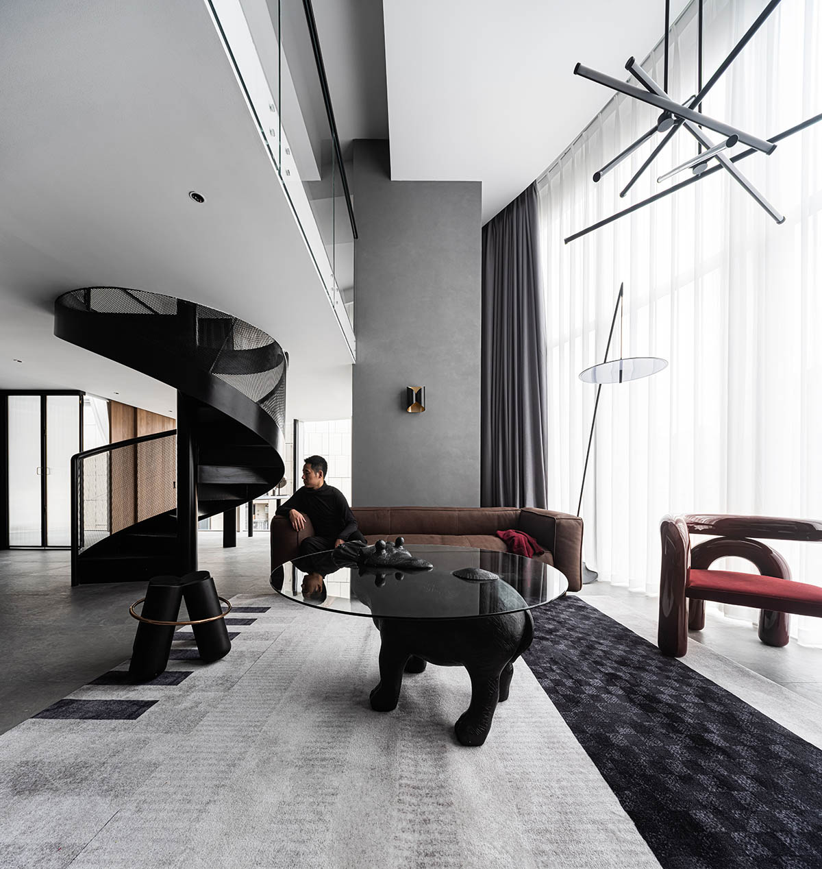 LOFT公寓設計,工業風公寓設計,家裝設計,單身公寓設計,軟裝設計,成都公寓設計,成都天廊T66高端公寓,項目投稿,初一設計,成都初一設計