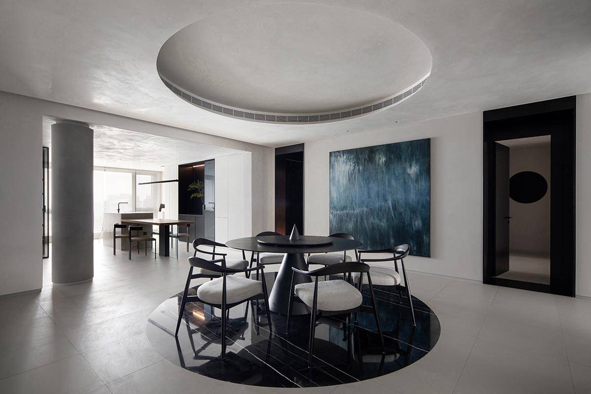 時上建築,住宅設計,大平層設計,450㎡家裝設計,家裝設計案例,家裝設計裝修效果圖,北京450㎡禪宗美學居所,功夫明星向佐的家,北京向佐住宅,時上建築設計作品,項目投稿