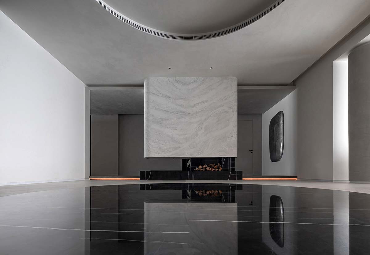 時上建築,住宅設計,大平層設計,450㎡家裝設計,家裝設計案例,家裝設計裝修效果圖,北京450㎡禪宗美學居所,功夫明星向佐的家,北京向佐住宅,時上建築設計作品,項目投稿