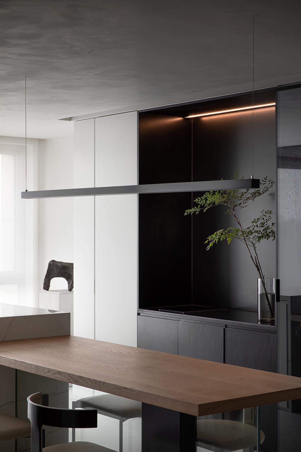 時上建築,住宅設計,大平層設計,450㎡家裝設計,家裝設計案例,家裝設計裝修效果圖,北京450㎡禪宗美學居所,功夫明星向佐的家,北京向佐住宅,時上建築設計作品,項目投稿