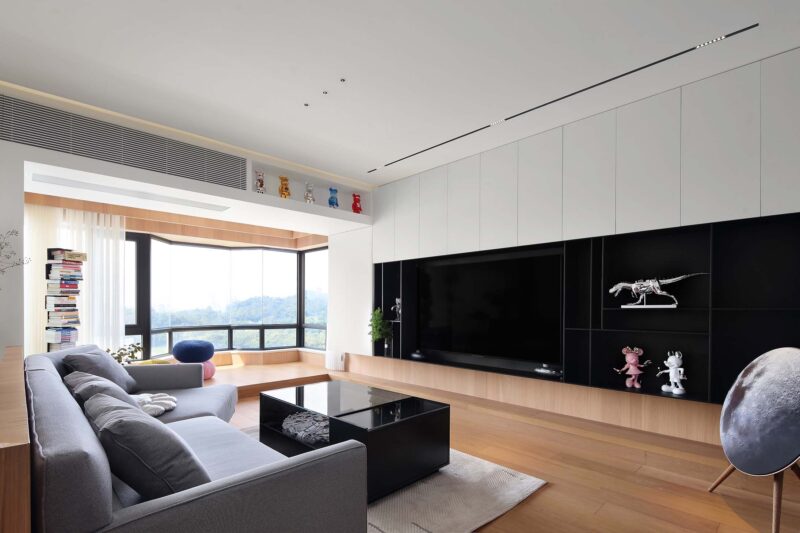 一點設計 I 廣州171㎡麓湖邊上的潮玩之家