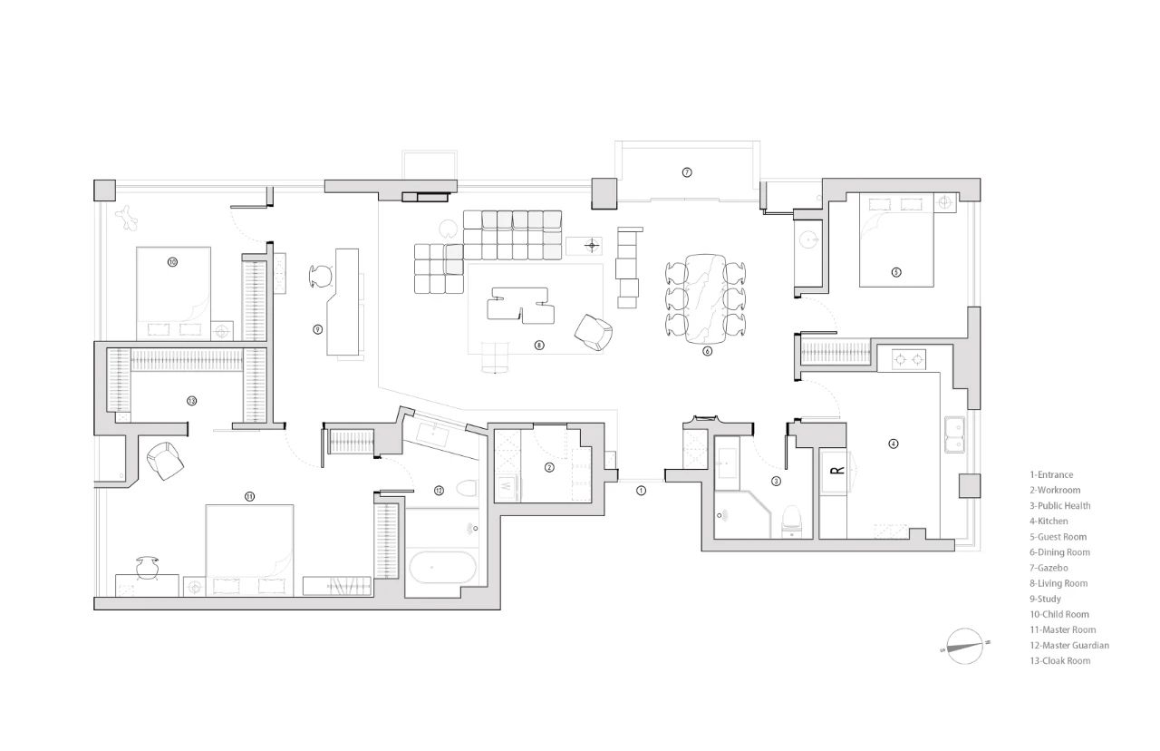 家裝設計,住宅設計,現代風格住宅設計,杭州住宅設計,杭州家裝設計,大平層設計,項目投稿,DNA,DNA邸內建築,杭州DNA邸內建築設計,DNA邸內建築設計