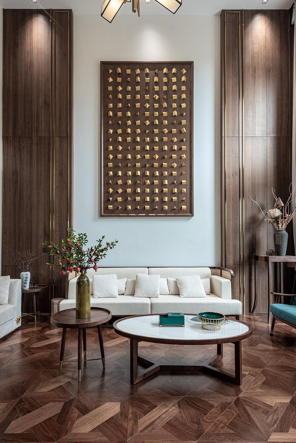 雲南家裝設計,雲南別墅設計,現代風格別墅,現代中式風格,現代中式風格別墅設計,住宅設計,別墅設計,家裝設計,家裝設計案例,家裝設計裝修效果圖,項目投稿,長空創作