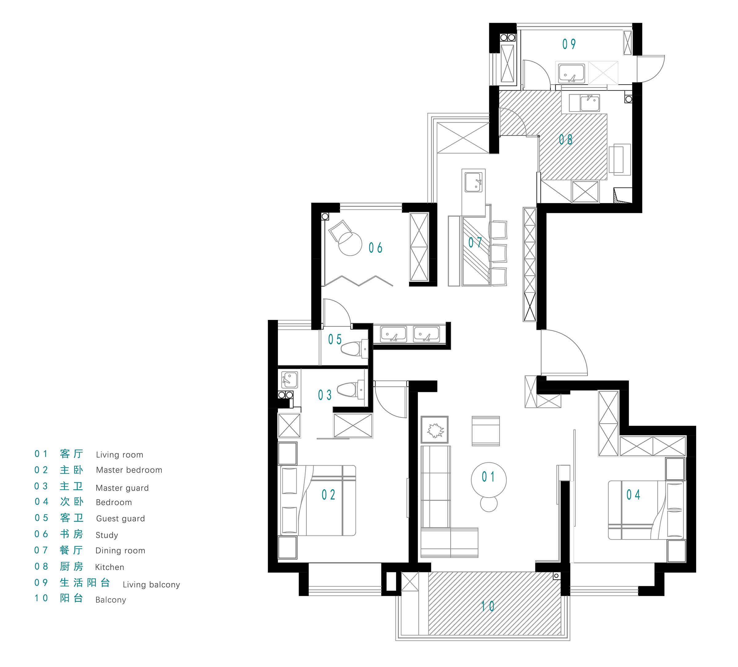 0.5m Studio,離宅半米,120㎡設計師的自宅,120㎡住宅設計,住宅設計案例,寧波家裝設計,120㎡家裝設計，項目投稿