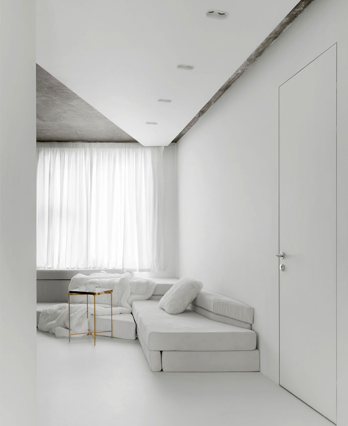 70㎡公寓設計,單身公寓,幾何美學設計,公寓設計案例,國外公寓設計案例,Maxim Kashin Architects