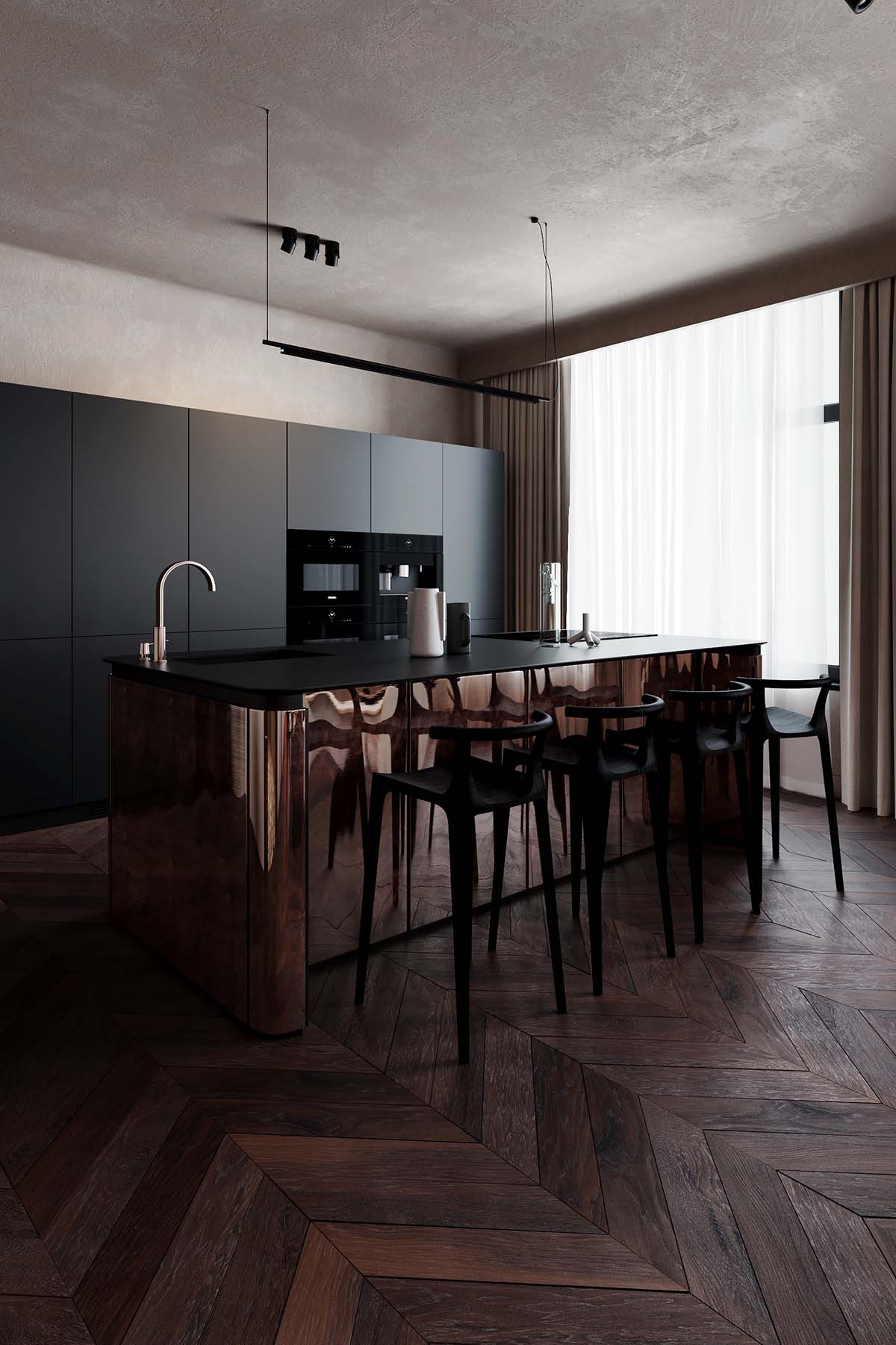 110㎡單臥室公寓,公寓設計,住宅設計,110㎡住宅設計,住宅設計案例,現代風格設計,ONE MORE BURO