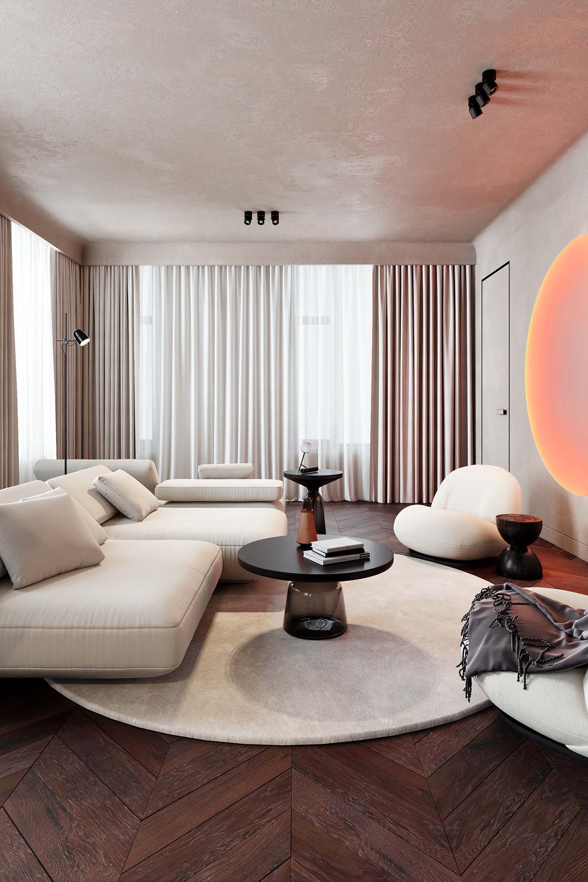 110㎡單臥室公寓,公寓設計,住宅設計,110㎡住宅設計,住宅設計案例,現代風格設計,ONE MORE BURO