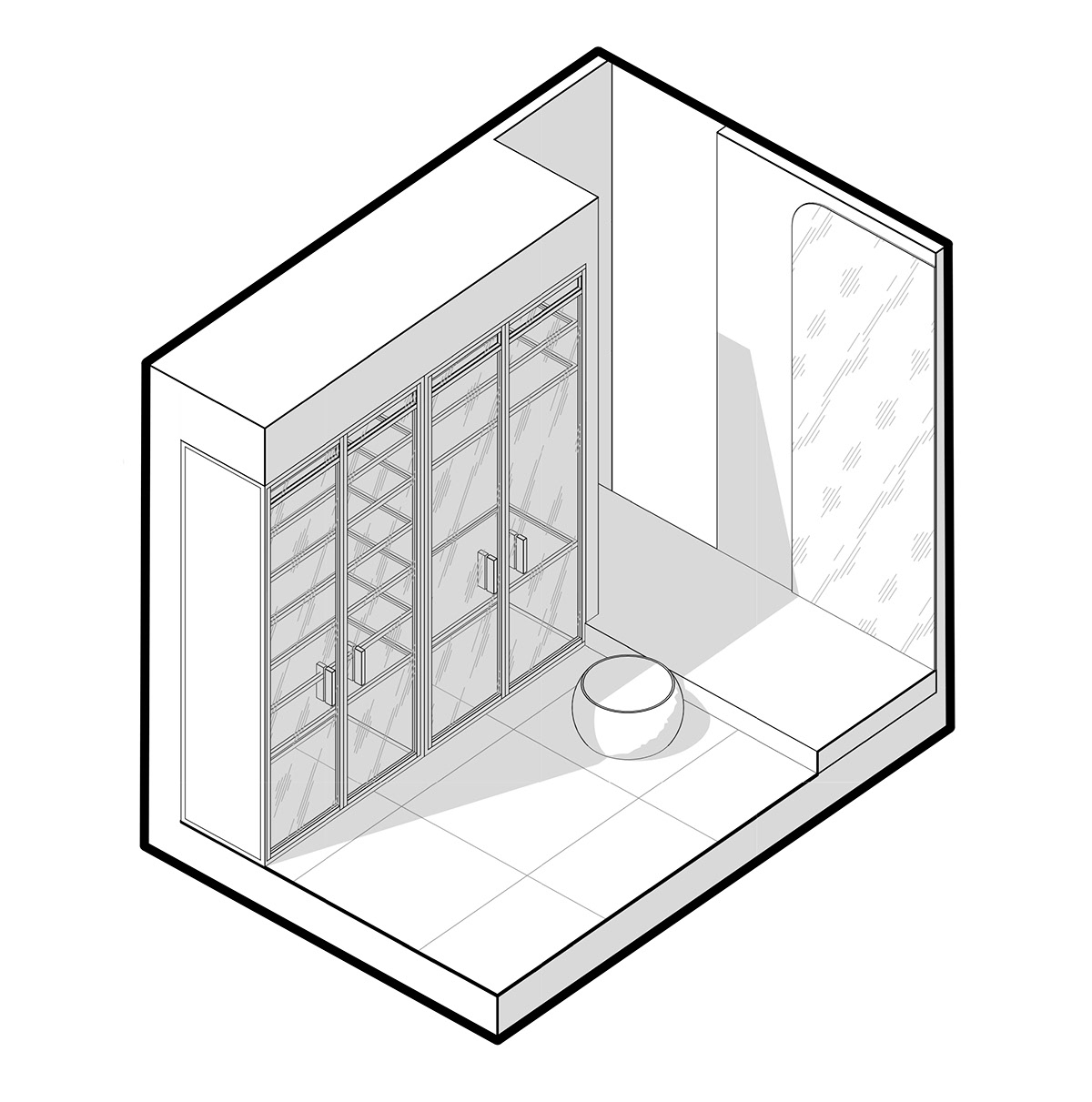 110㎡單臥室公寓,公寓設計,住宅設計,110㎡住宅設計,住宅設計案例,現代風格設計,ONE MORE BURO