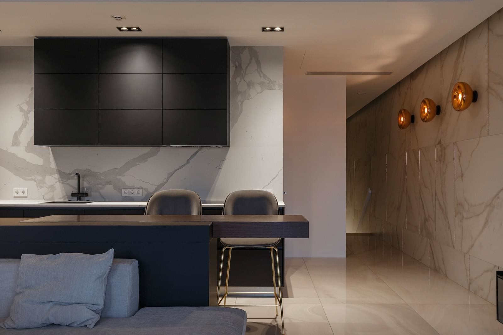 110㎡輕奢複式,110㎡輕奢設計,輕奢風格設計,SVOYA,住宅設計,輕奢風格設計案例,複式設計,國外住宅設計案例