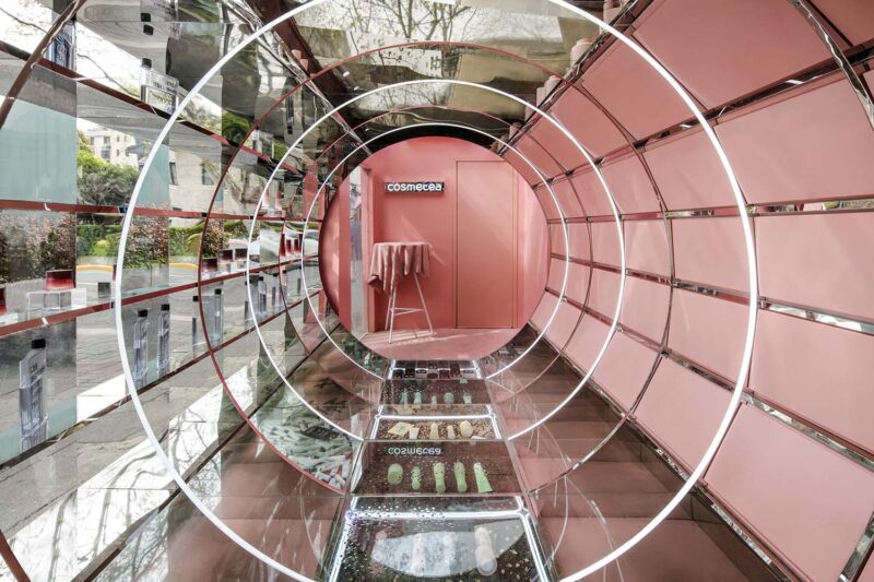 奈時設計 | 上海Cosmetea 新型美妝茶文化品牌店