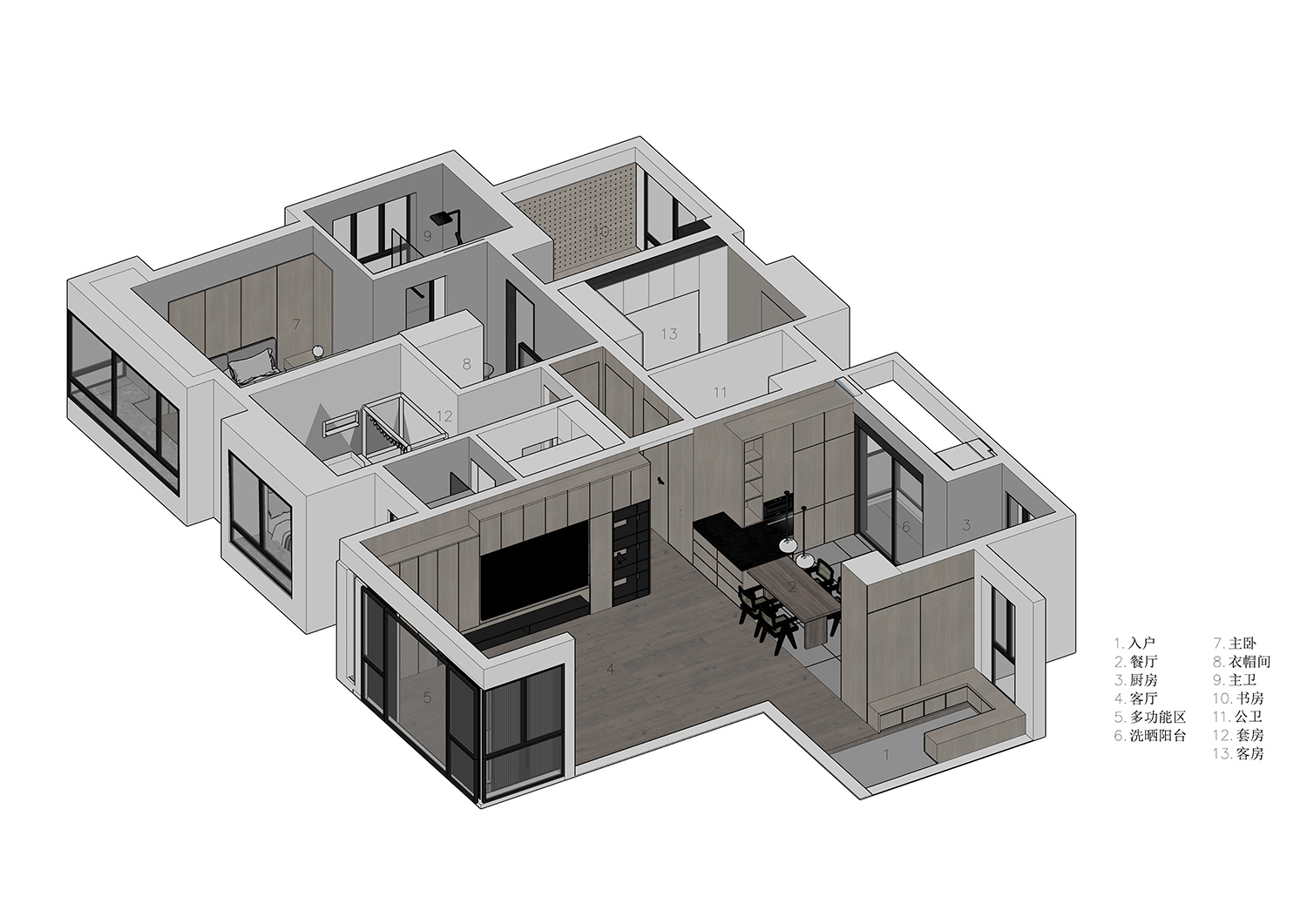 住宅設計,大平層設計,一點設計,廣州家裝設計,家裝設計案例,現代風格,現代風格設計,項目投稿