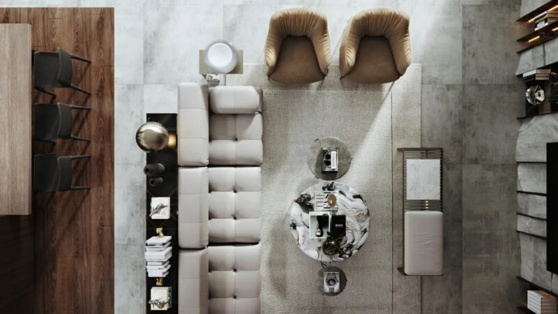 Hossam Nabil | 288㎡,埃及湖景別墅娛樂空間設計