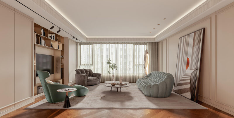 示覺設計 | 300㎡,上海現代時尚與法式經典的融合