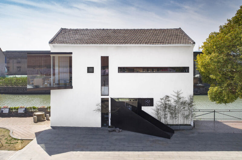 澱川設計 | 上海雲間糧倉改造“漂浮在河邊的茶室”