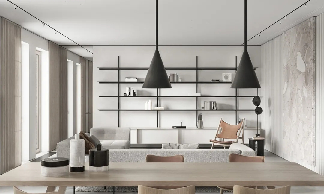 210㎡住宅設計,大平層設計,現代風格住宅設計,國外住宅設計,國外大平層設計,國外現代風格設計,現代風格設計案例,輕奢風格設計,輕奢風格住宅設計,國外輕奢風格,Chub Architects