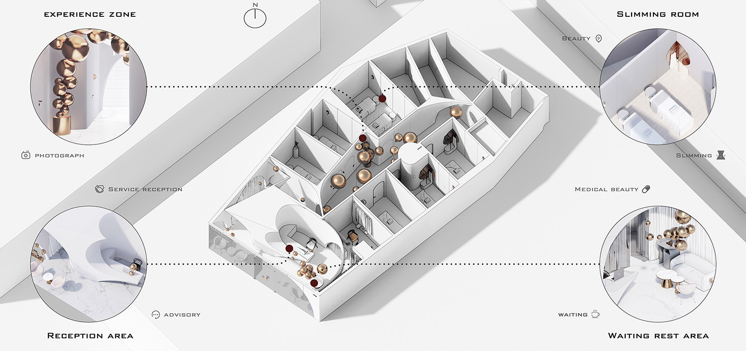 體驗店設計,美體店設計,上海美體店設計,上海CICI纖美體驗店,CICI纖美體驗店,上海CICI纖美體驗店設計公司,堂晤設計,堂晤設計作品,Towodesign,項目投稿
