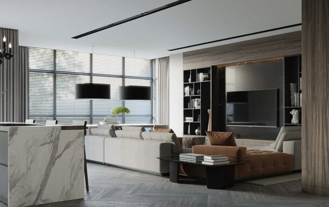 155㎡住宅設計,大平層設計,現代風格住宅設計,國外住宅設計,國外大平層設計,國外現代風格設計,現代風格設計案例,簡約風格設計,極簡風格住宅設計,國外極簡風格設計,kamrankareem design,kamrankareem