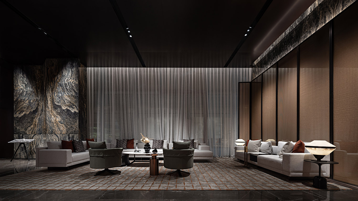 售樓處設計,營銷中心設計,中央銘著營銷中心,福清市中央銘著營銷中心,中央銘著售樓處,福清市中央銘著售樓處,現代風格售樓處設計,帝凱設計,矩陣縱橫軟裝設計,項目投稿