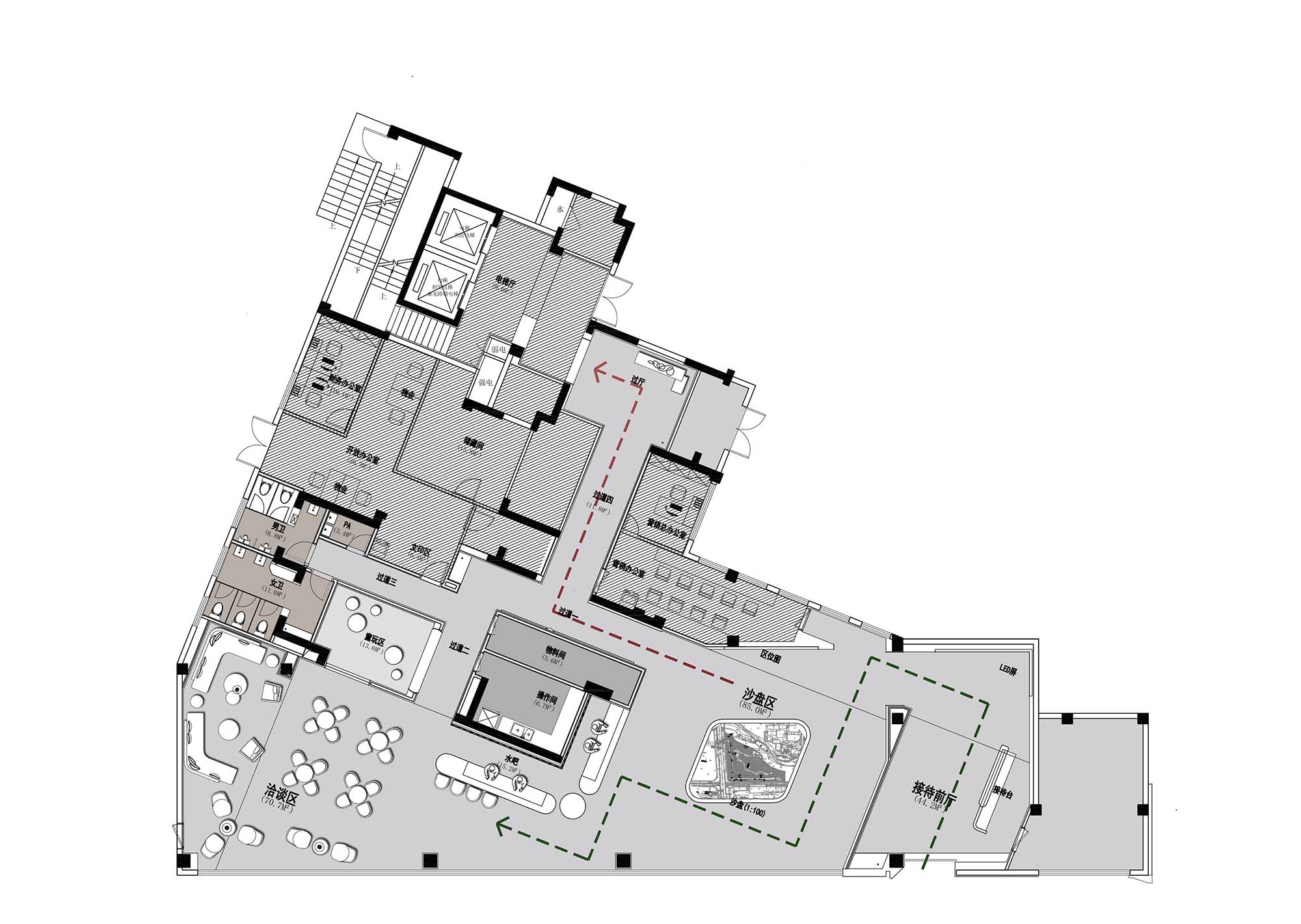 GFD杭州廣飛設計事務所，GFD廣飛設計事務所,杭州廣飛設計事務所,GFD,售樓處設計,售樓處設計案例,現代風格售樓處設計案例,銷售中心設計,杭州售樓處設計,營銷中心設計,杭州營銷中心設計,杭州興耀青漫裏售樓處,興耀青漫裏售樓處,杭州青漫裏售樓處,項目投稿