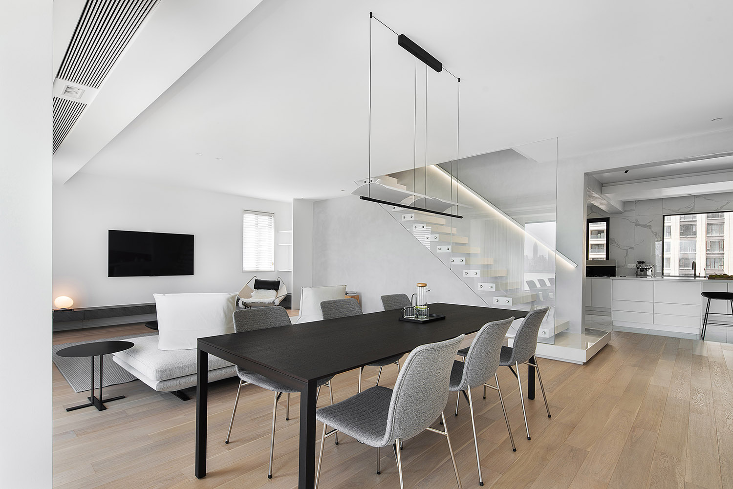 170㎡住宅設計,複式公寓設計,複式設計,閣樓設計,永嘉住宅設計,複式公寓設計案例,閣樓設計案例,極簡風格設計,千上空間設計,千上空間設計作品,千上空間,項目投稿