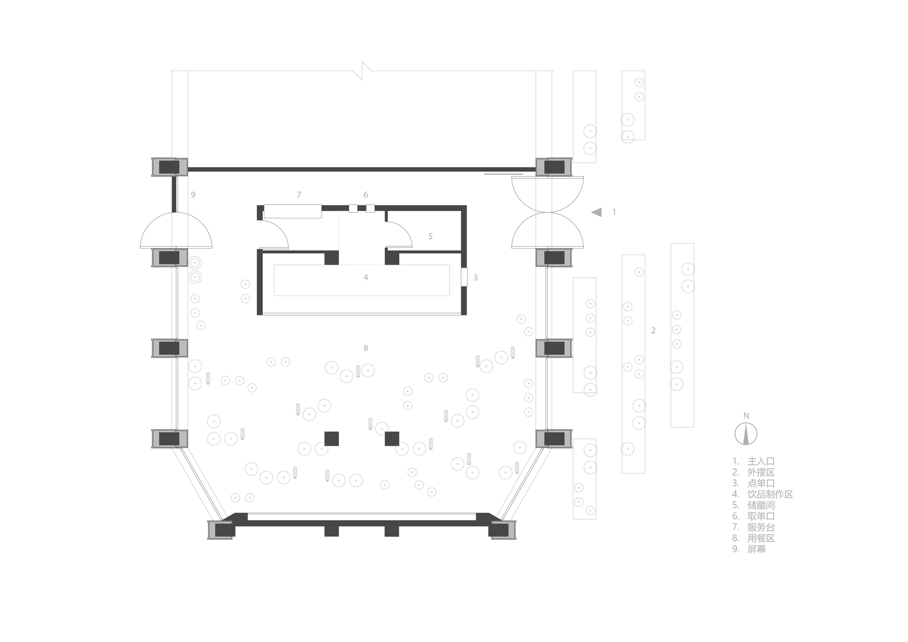 茶飲店設計,北京茶飲店設計,Introlemons茶飲店設計,Introlemons茶飲店,Introlemons三裏屯店,北京Introlemons,檸檬茶茶飲店,內向工作室,項目投稿