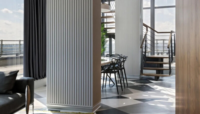 Interra Studio | 180㎡,明斯克現代風格頂層複式住宅