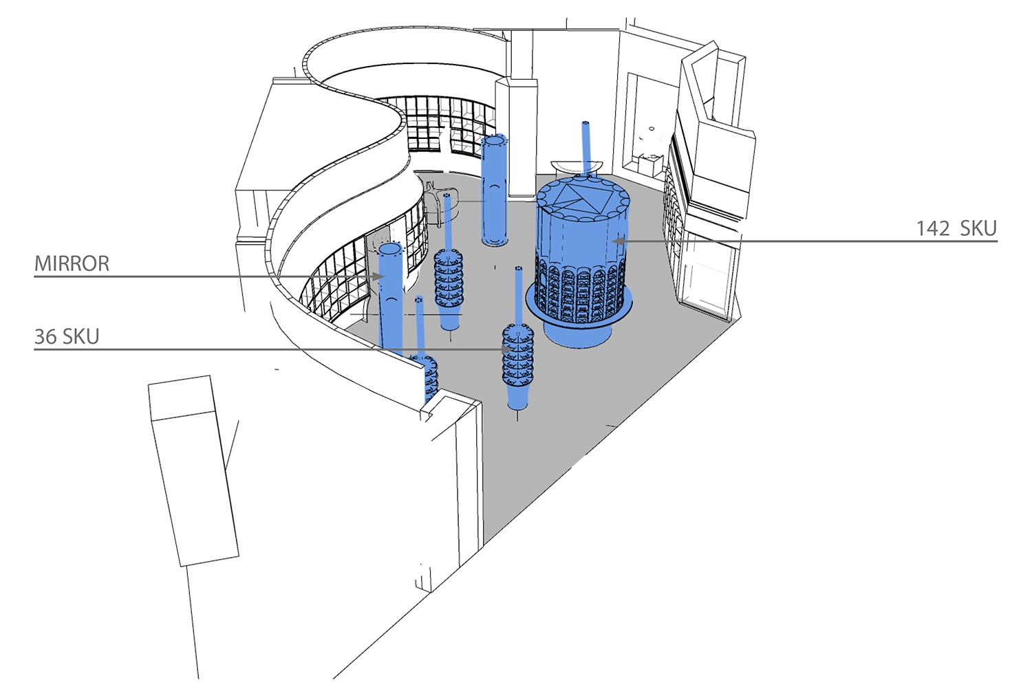 買手店設計,飾品買手店設計,零售店設計,珠寶店設計,鄭州買手店設計,商業空間,bloomhub飾品買手店,鄭州bloomhub飾品買手店,DESFA GROUP,項目投稿