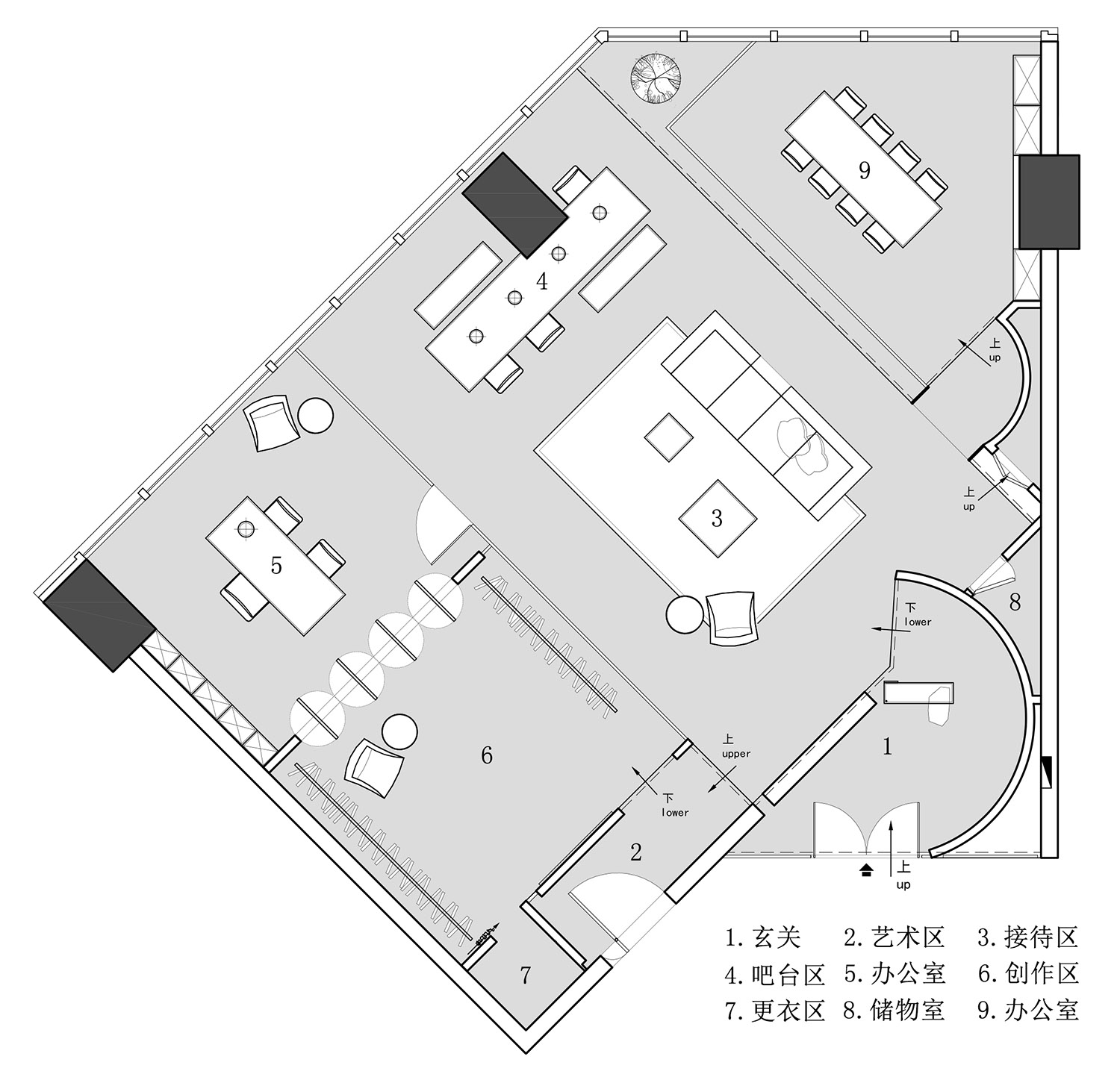 廣州名津設計,廣州富力盈泰辦公室,富力盈泰,富力盈泰辦公室設計,名津設計,廣州辦公室設計,高定婚紗工作室,婚紗工作室設計