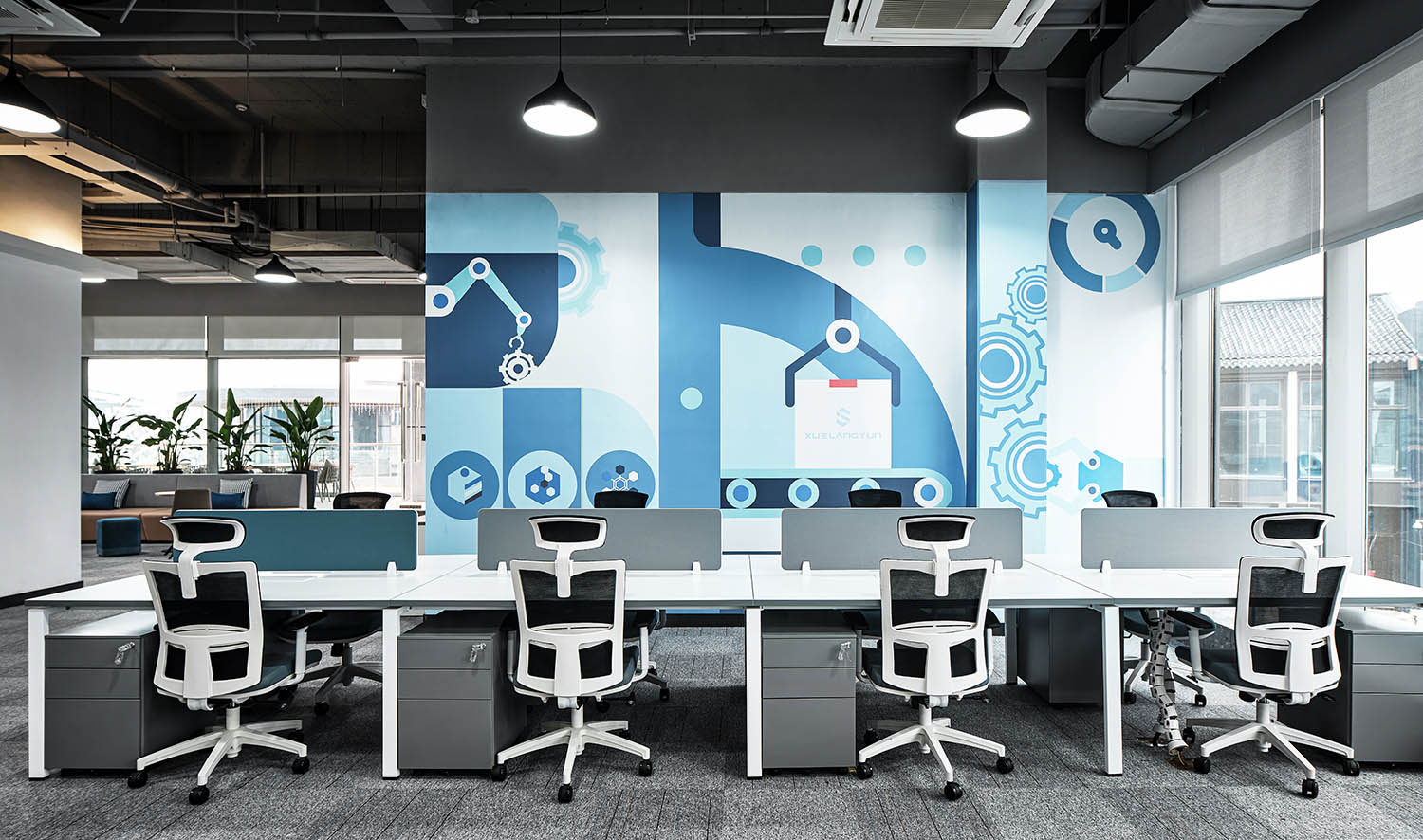 無錫雪浪科技辦公室設計,雪浪科技,雪浪雲,科技公司辦公室設計,上海一桅建築設計,無錫辦公室設計,無錫科技公司,現代風格辦公室