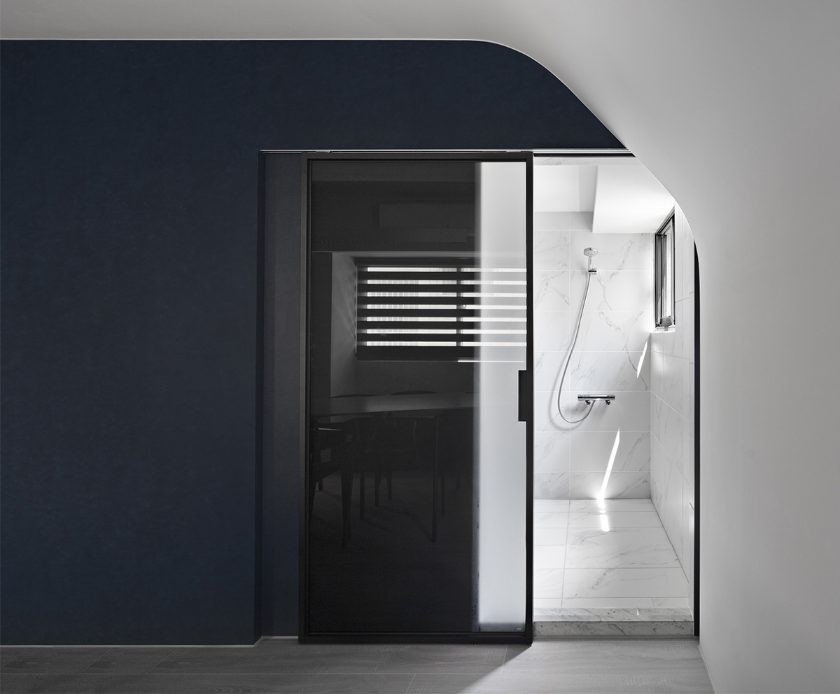 複式設計,複式設計案例,設計師自宅設計,設計師的家,120㎡住宅設計,黑白灰風格設計,辦公室設計