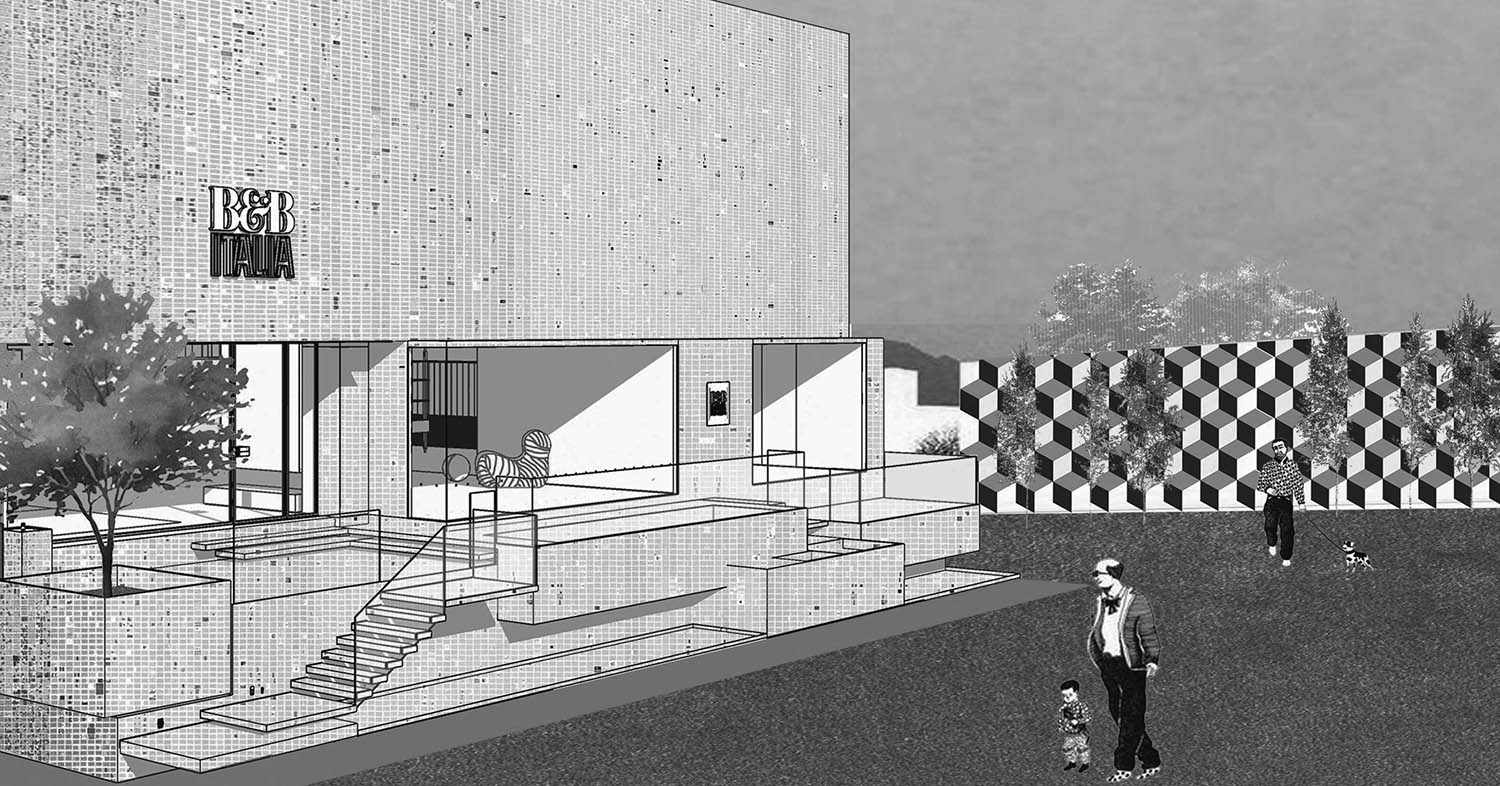 家具店設計,B&B ITALIA家具店,寧波B&B ITALIA家具店,意大利B&B ITALIA,家具旗艦店設計,正反設計,項目投稿