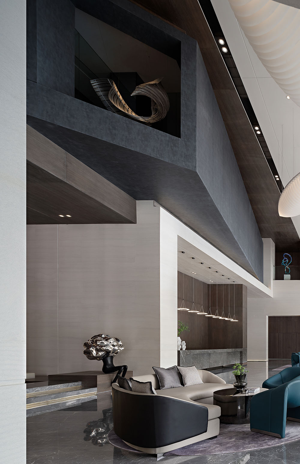 售樓處設計,營銷中心設計,茂名飛鵬海岸城,茂名飛鵬海岸城營銷中心,飛鵬海岸城售樓處,現代風格售樓處設計,現代風格售樓處設計案例,帝凱設計,項目投稿