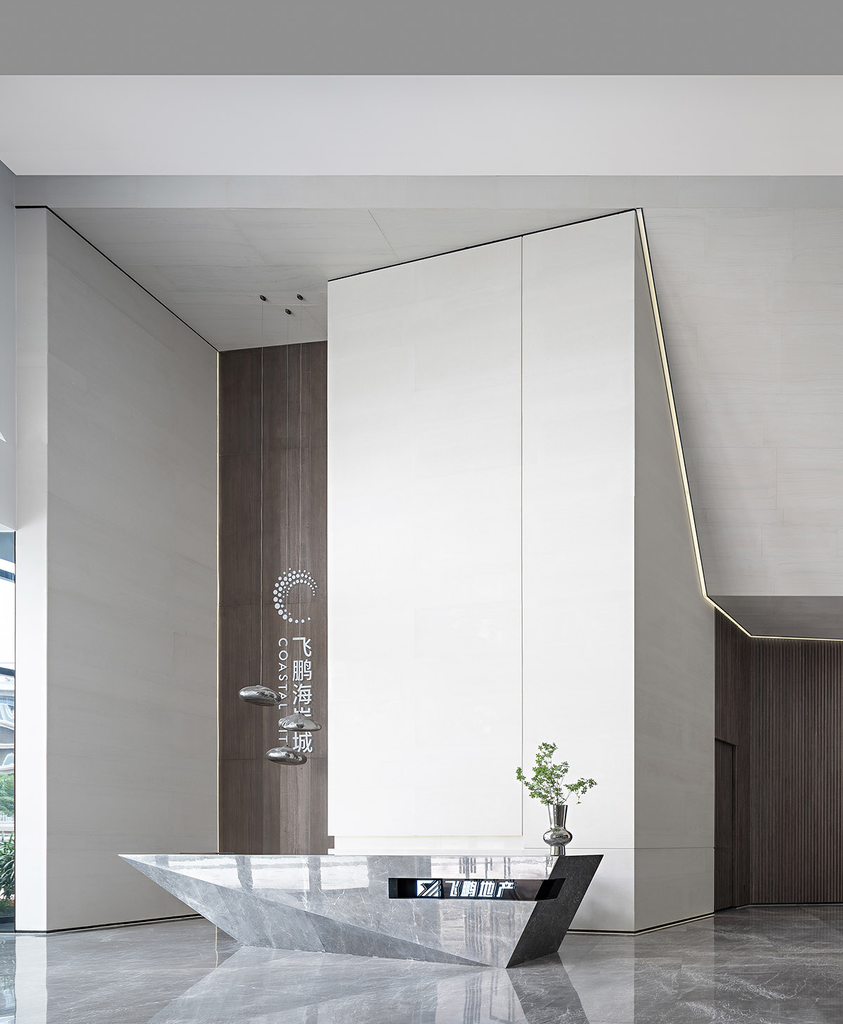 售樓處設計,營銷中心設計,茂名飛鵬海岸城,茂名飛鵬海岸城營銷中心,飛鵬海岸城售樓處,現代風格售樓處設計,現代風格售樓處設計案例,帝凱設計,項目投稿