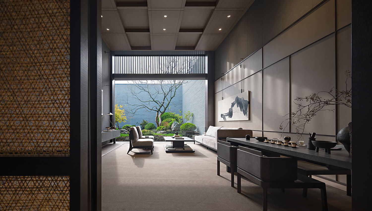 會所設計,紹興會所設計,會所設計案例,紹興安瀾美學館,安瀾美學館,春山秋水設計,春山秋水